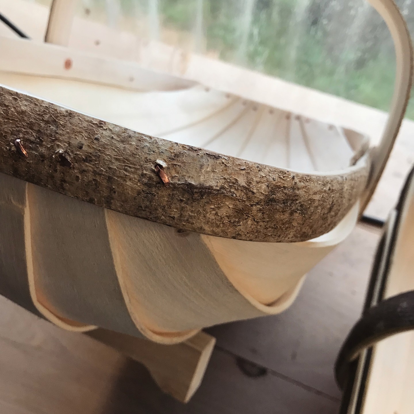 -update: this beautiful trug is now sold-

This is perhaps slightly unorthodox but when I last went out to the workshop there was this lovely trug there. It's not often that there are rims and handles this pale - perhaps only one or two a season. If this is the bark colour you like here is your chance! Send us an email 😊

#trug #sussextrug #gardenbasket #gardentrug #harvestbasket #gardentools #trugmaking #trugworkshop #hazel #willow #aspenpoplar #sustainablyharvested #handmadeinnz #handmadegifts #handmadeingoldenbay #supportlocalnz #buynzmade #shoplocalnz #sustainablysourcedtimber #locallysourced #sustainablymade #chemicalfree #untreatedwood #goldenbay #goldenbaynz #anatoki